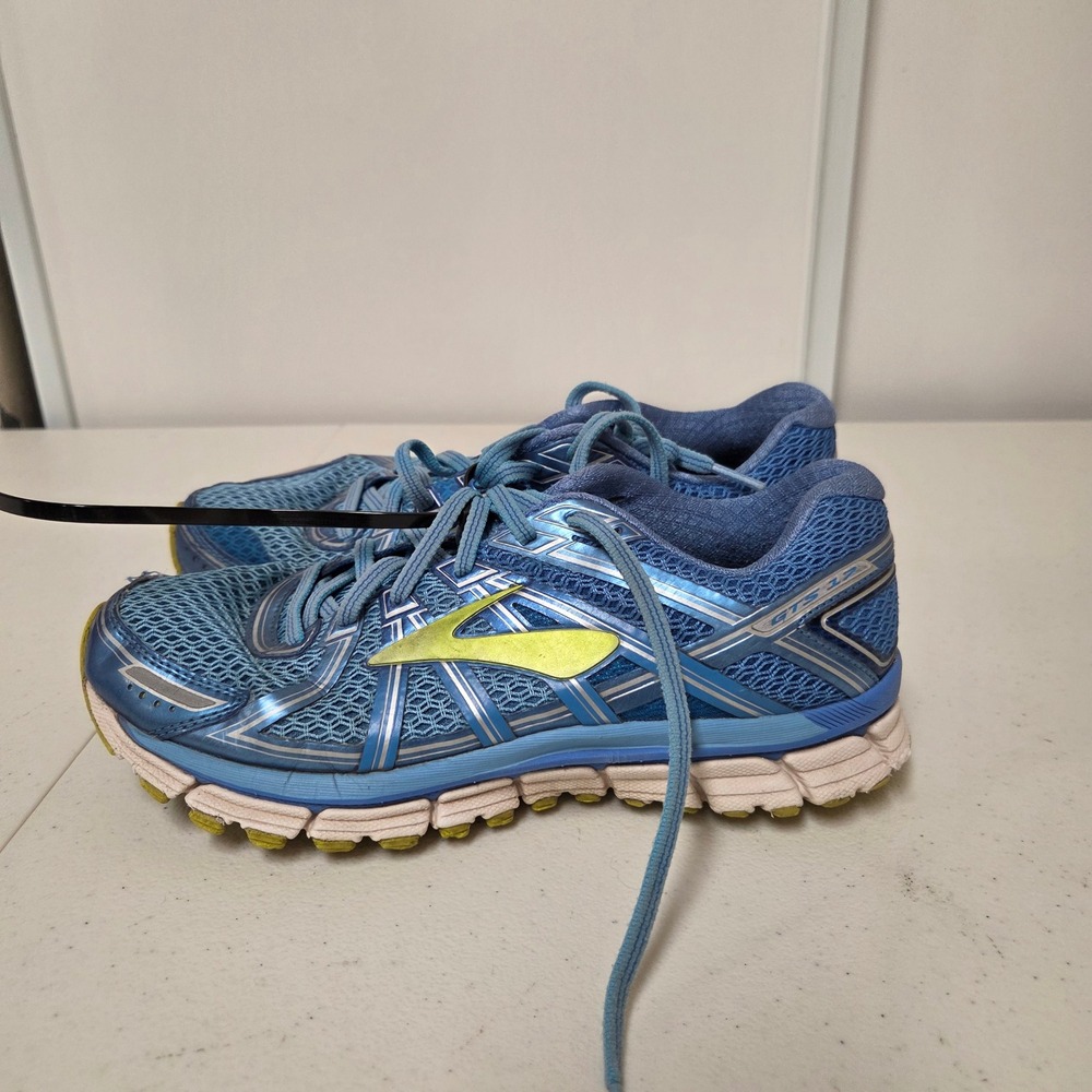 Brooks Adrenaline GTS 14 Womens Running Shoes Blue Silver Lime 1201511B464 8.5 B